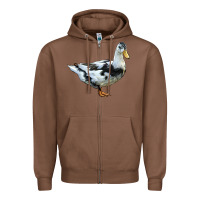 Chestnut Ancona Duck Zipper Hoodie - LillyAllenDesigns