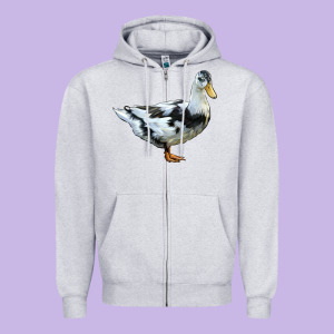 Ancona Duck Zipper Hoodie Designed By Lillyallendesigns