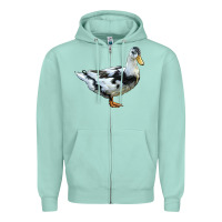Seafoam Ancona Duck Zipper Hoodie - LillyAllenDesigns