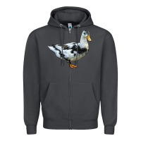 Smoke Ancona Duck Zipper Hoodie - LillyAllenDesigns
