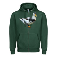 Sports Green Ancona Duck Zipper Hoodie - LillyAllenDesigns