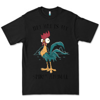 Black Moana Hei Hei Is My Spirit Animal Portrait Premium Tee - PixelWave