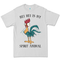 Dove Grey Moana Hei Hei Is My Spirit Animal Portrait Premium Tee - PixelWave