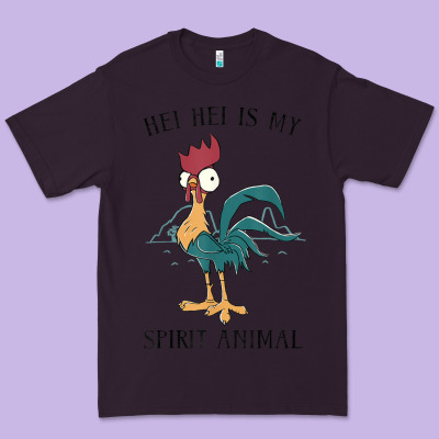 Moana Hei Hei Is My Spirit Animal Portrait Premium Tee Designed By Pixelwave