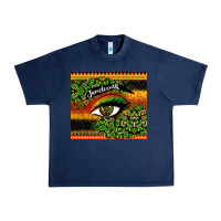 Navy juneteenth eyelash Urban Heavy Tee - CowGirlArtShop