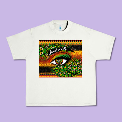 Juneteenth Eyelash Urban Heavy Tee Designed By Cowgirlartshop