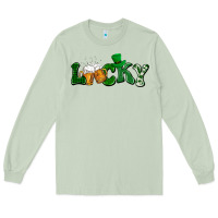 Matcha Lucky with beer St. Patricks day Long Sleeve Tee - HowdyJamesFarm