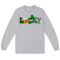 Moon Dust Lucky with beer St. Patricks day Long Sleeve Tee - HowdyJamesFarm