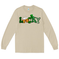 Mushroom Lucky with beer St. Patricks day Long Sleeve Tee - HowdyJamesFarm