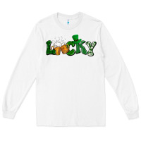 White Lucky with beer St. Patricks day Long Sleeve Tee - HowdyJamesFarm