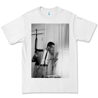 White malcolm x Premium Tee - Craftify