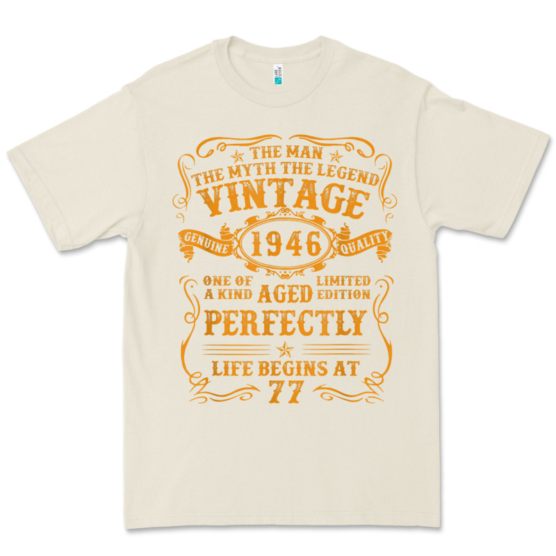 Vintage 1946 The Man Myth Legend 77 Year Old Birthday Gifts Premium Tee by trangStudio | Teevron