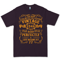 Plum vintage 1946 the man myth legend 77 year old birthday gifts Premium Tee - trangStudio