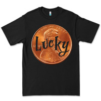 Black Cute Good Luck Gift - Lucky Penny Premium Tee - Craftify