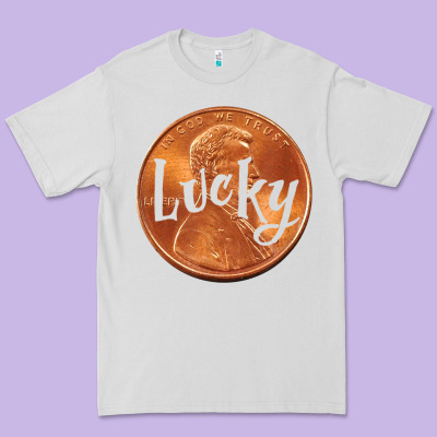 Cute Good Luck Gift - Lucky Penny Premium Tee Designed By Craftify