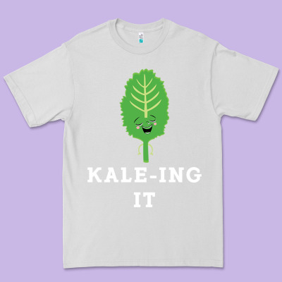 Kaleing It Kale Art For Vegans Vegetarians Premium Tee Designed By Craftify