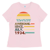 Bubblegum Pink Awesome Since JULY 1934 Ladies Tee - Bettercallsaul