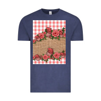 Vintage Denim valentines day burlap background Vintage Tee - Jasminsmagicworld