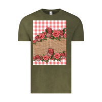 Vintage Olive valentines day burlap background Vintage Tee - Jasminsmagicworld