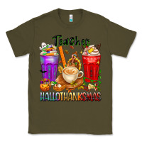 Army Green hallothanksmas teacher Classic Tee - texasbilliewilder