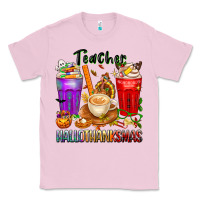 Bubblegum Pink hallothanksmas teacher Classic Tee - texasbilliewilder