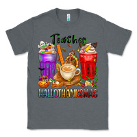 Charcoal Heather hallothanksmas teacher Classic Tee - texasbilliewilder