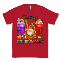 Red hallothanksmas teacher Classic Tee - texasbilliewilder