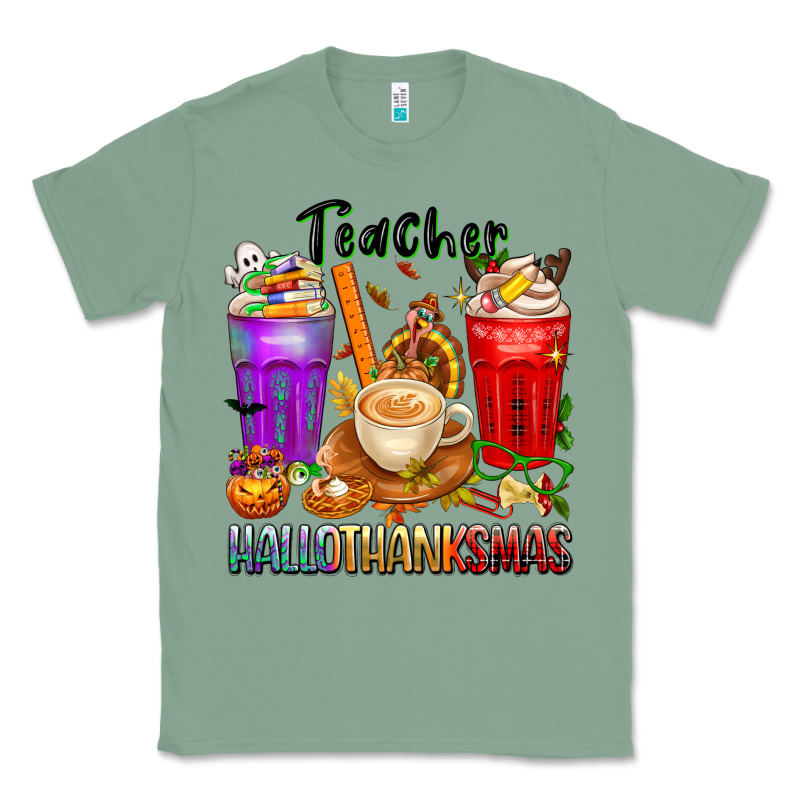Hallothanksmas Teacher Classic Tee by texasbilliewilder | Teevron