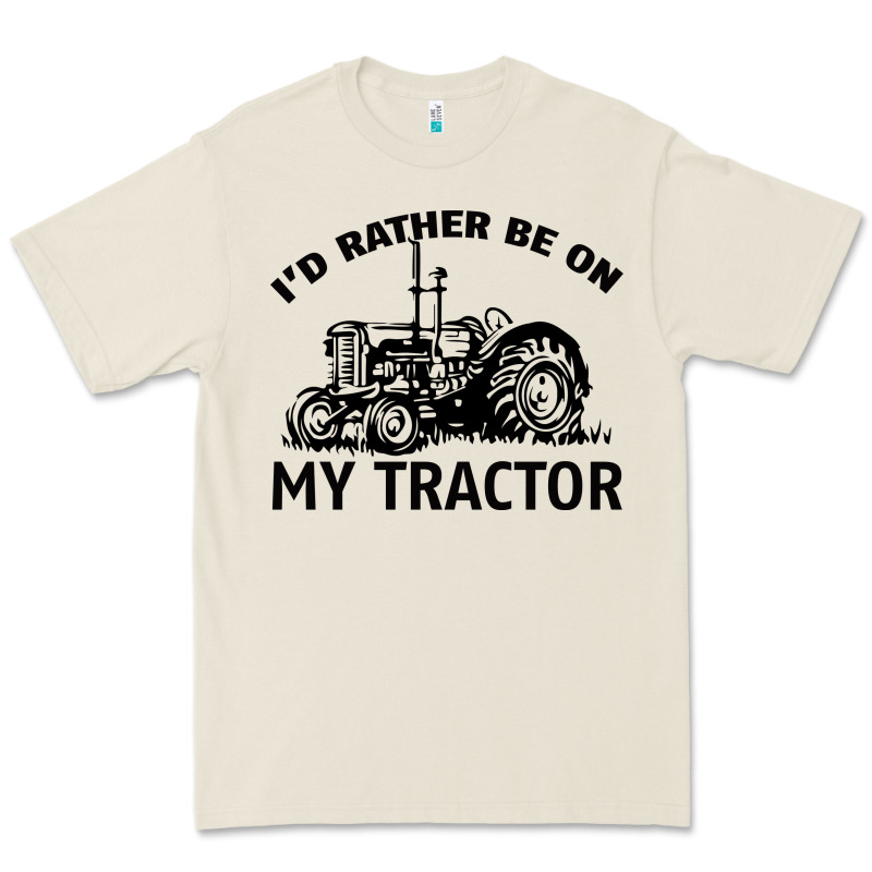 I D Rather Be On My Tractor Premium Tee by Bettercallsaul | Teevron