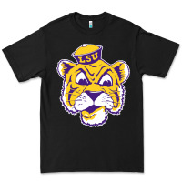 Black Vintage Louisiana State Tiger Mascot Premium Tee - Craftify