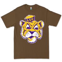 Cacao Vintage Louisiana State Tiger Mascot Premium Tee - Craftify