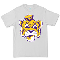 Dove Grey Vintage Louisiana State Tiger Mascot Premium Tee - Craftify