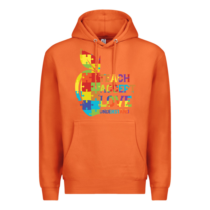 Autism Teach Accept Understand Love Premium Hoodie by CowhideDigitalArt | Teevron