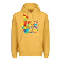 Mustard Autism Teach Accept Understand Love Premium Hoodie - CowhideDigitalArt