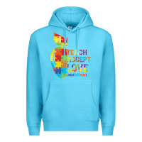 Ocean Blue Autism Teach Accept Understand Love Premium Hoodie - CowhideDigitalArt