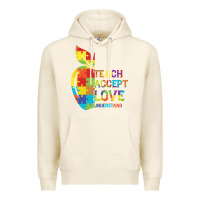Tofu Autism Teach Accept Understand Love Premium Hoodie - CowhideDigitalArt
