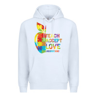 White Autism Teach Accept Understand Love Premium Hoodie - CowhideDigitalArt