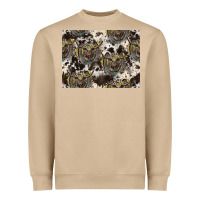 Mushroom Longhorn Pattern Heavyweight Sweatshirt - CowhideDigitalArt
