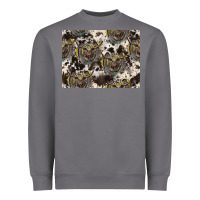 Storm Longhorn Pattern Heavyweight Sweatshirt - CowhideDigitalArt