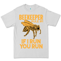 Dove Grey bee beekeeper if i run you run bumble bee humour 449 hive beekeeping Premium Tee - Craftify