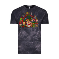 Cloud Black mommys little reindeer christmas Vintage Tee - CowGirlArtShop
