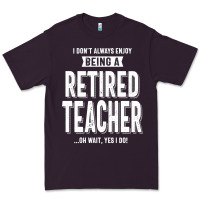 Plum Retired Teacher Premium Tee - Craftify