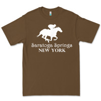 Cacao Saratoga Springs New York Horse Racing Jockey Premium Tee - Craftify