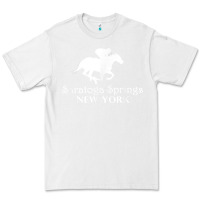 White Saratoga Springs New York Horse Racing Jockey Premium Tee - Craftify