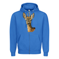 True Royal Red brocket Deer Head Zipper Hoodie - LillyAllenDesigns
