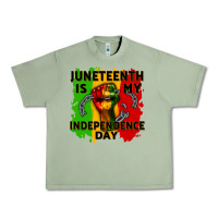 Oil Green juneteenth is my independence day cowgirl Urban Heavy Tee - CowGirlArtShop