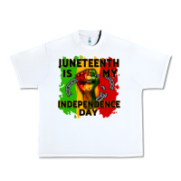White juneteenth is my independence day cowgirl Urban Heavy Tee - CowGirlArtShop