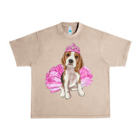 French Oak Balerina beagle with tutu Urban Heavy Tee - RanaPortraitStore