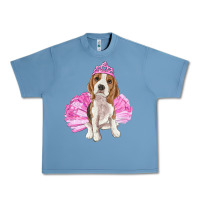 Pebble Blue Balerina beagle with tutu Urban Heavy Tee - RanaPortraitStore