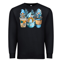 Black winter coffee gnome Premium Sweatshirt - BarkalooDesign